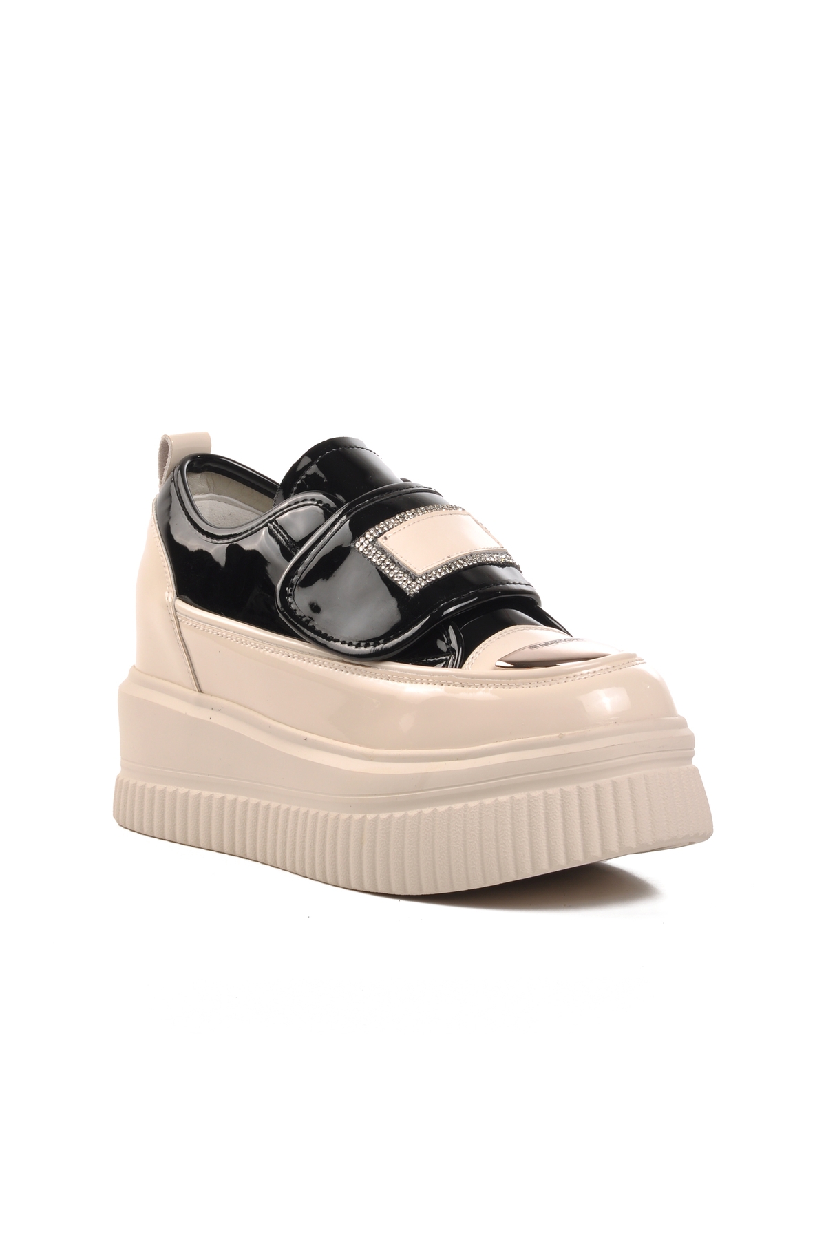 Siyah Kadın Spor Ayakkabı Sneaker - Görsel 4