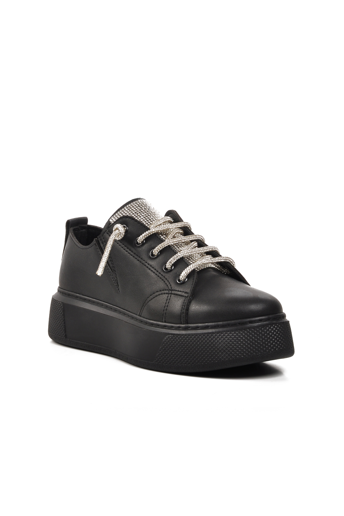 Aspor Siyah Kadın Sneaker - Görsel 4