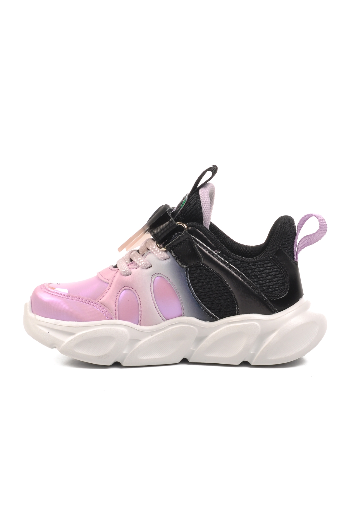 Lila Siyah Kız Çocuk Spor Ayakkabı - Görsel 3