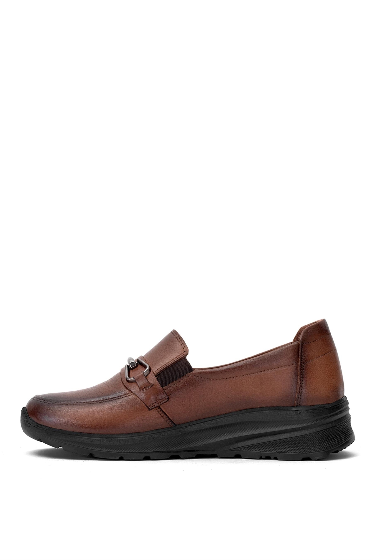 Elit ERLMAR033-T Kadın Hakiki Deri Ortopedik Casual Ayakkabı Taba - Görsel 4