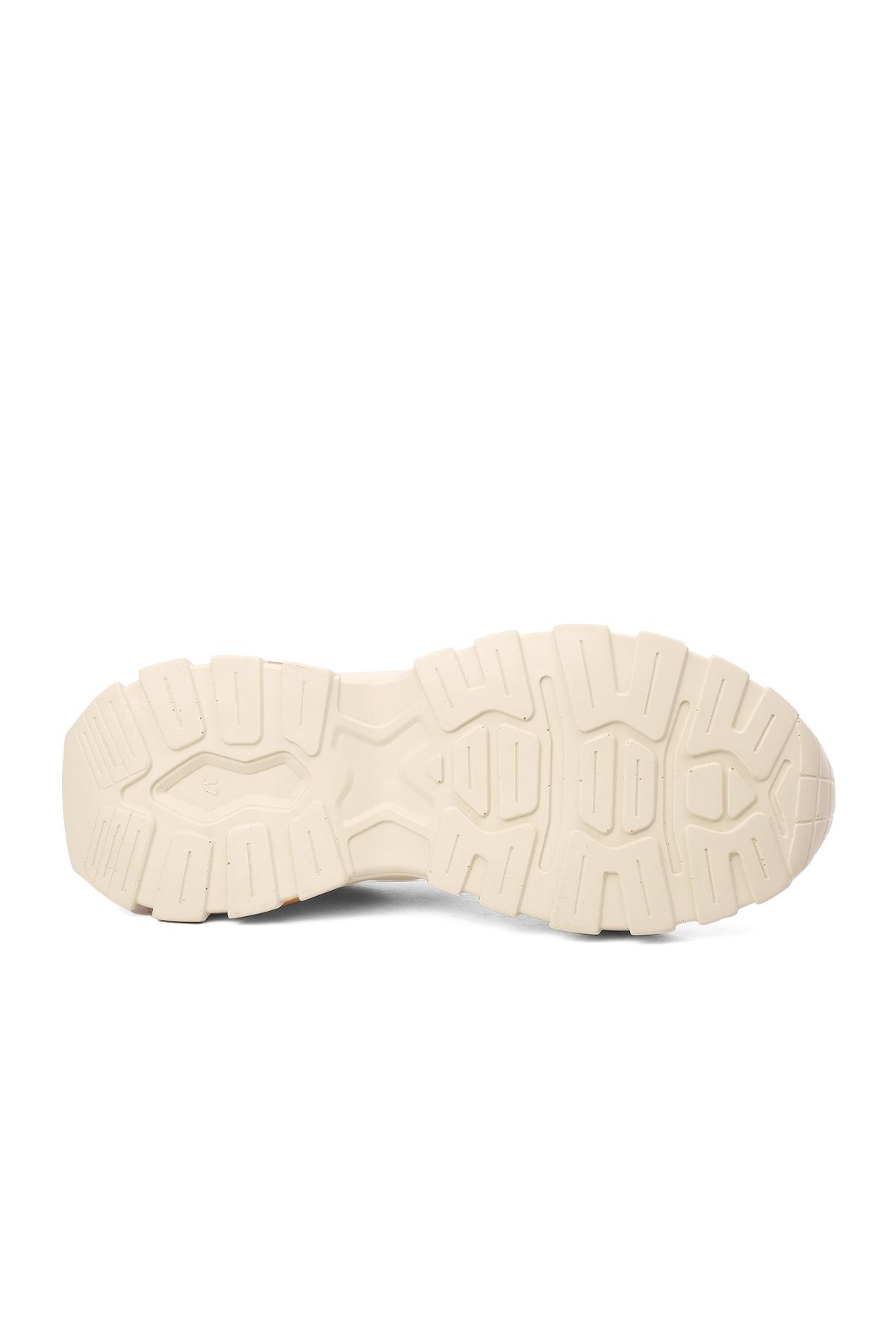 Bej Kadın Spor Ayakkabı Sneaker - Görsel 6