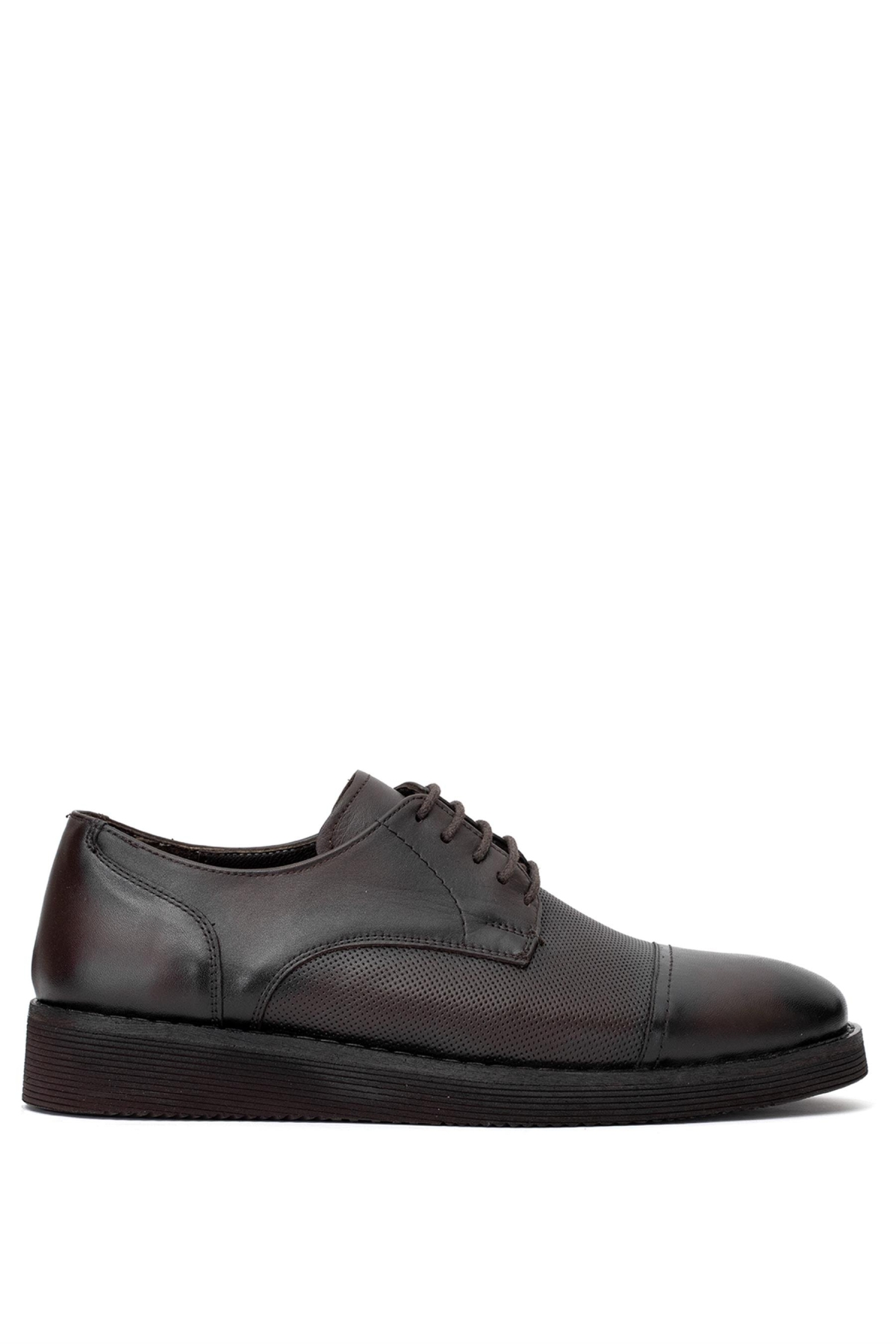 Elit SLTND9005C Erkek Hakiki Deri Casual Ayakkabı Kahverengi - Görsel 2