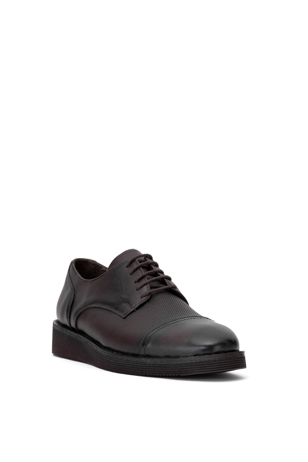 Elit SLTND9005C Erkek Hakiki Deri Casual Ayakkabı Kahverengi - Görsel 3