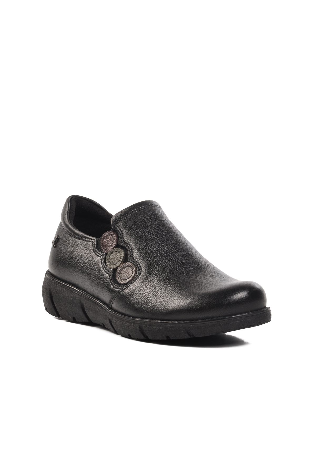 Siyah Kadın Düz Rahat Günlük Ayakkabı - Görsel 4