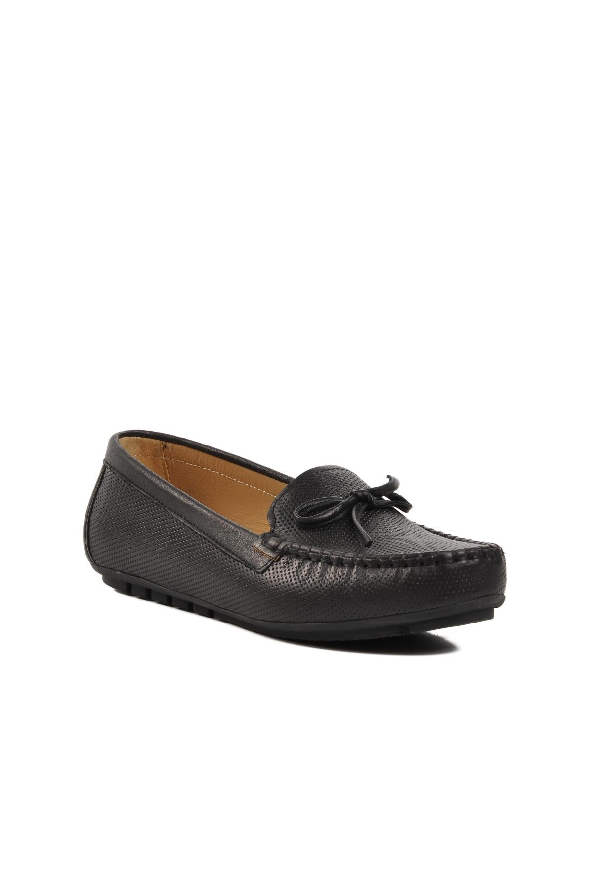 Siyah Kadın Düz Rahat Günlük Ayakkabı - Görsel 4