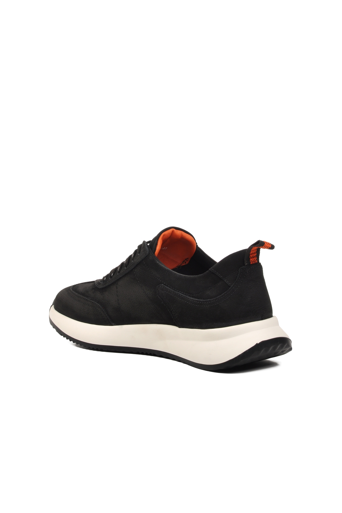 Aspor Siyah Nubuk Hakiki Deri Erkek Günlük Ayakkabı - Görsel 5