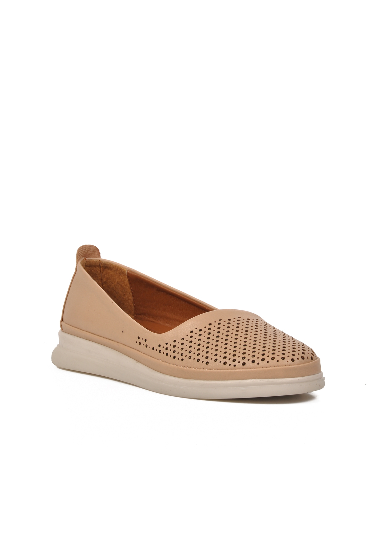 Aspor Bej Kadın Düz Rahat Günlük Ayakkabı - Görsel 4