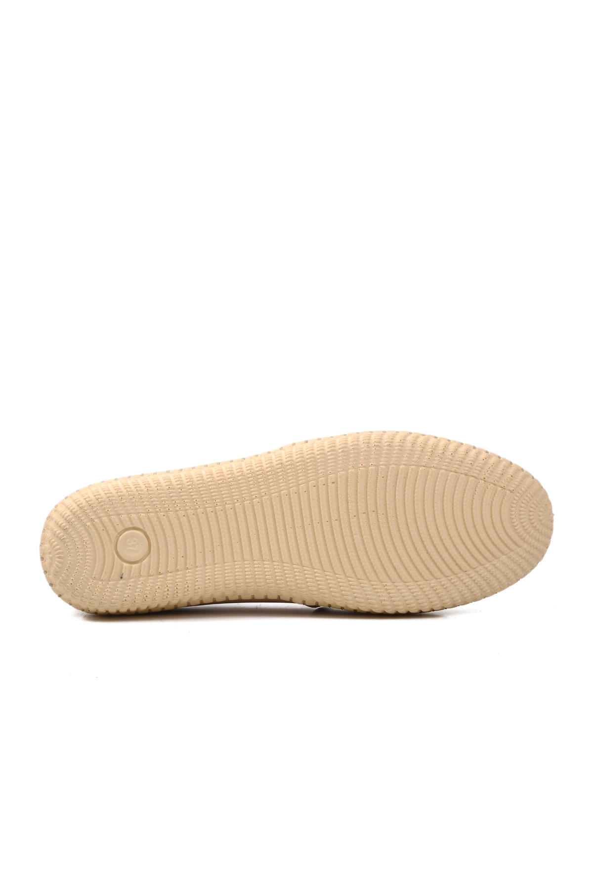 Bej Hakiki Deri Kadın Düz Rahat Günlük Ayakkabı - Görsel 6