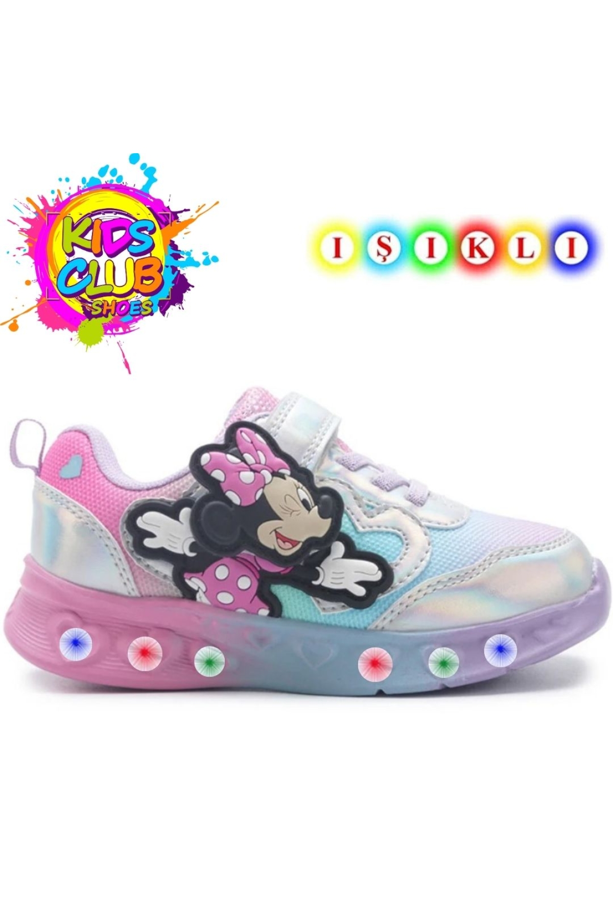Lumbo Kız Işıklı Ortopedik Çocuk Spor Ayakkabı - Görsel 3