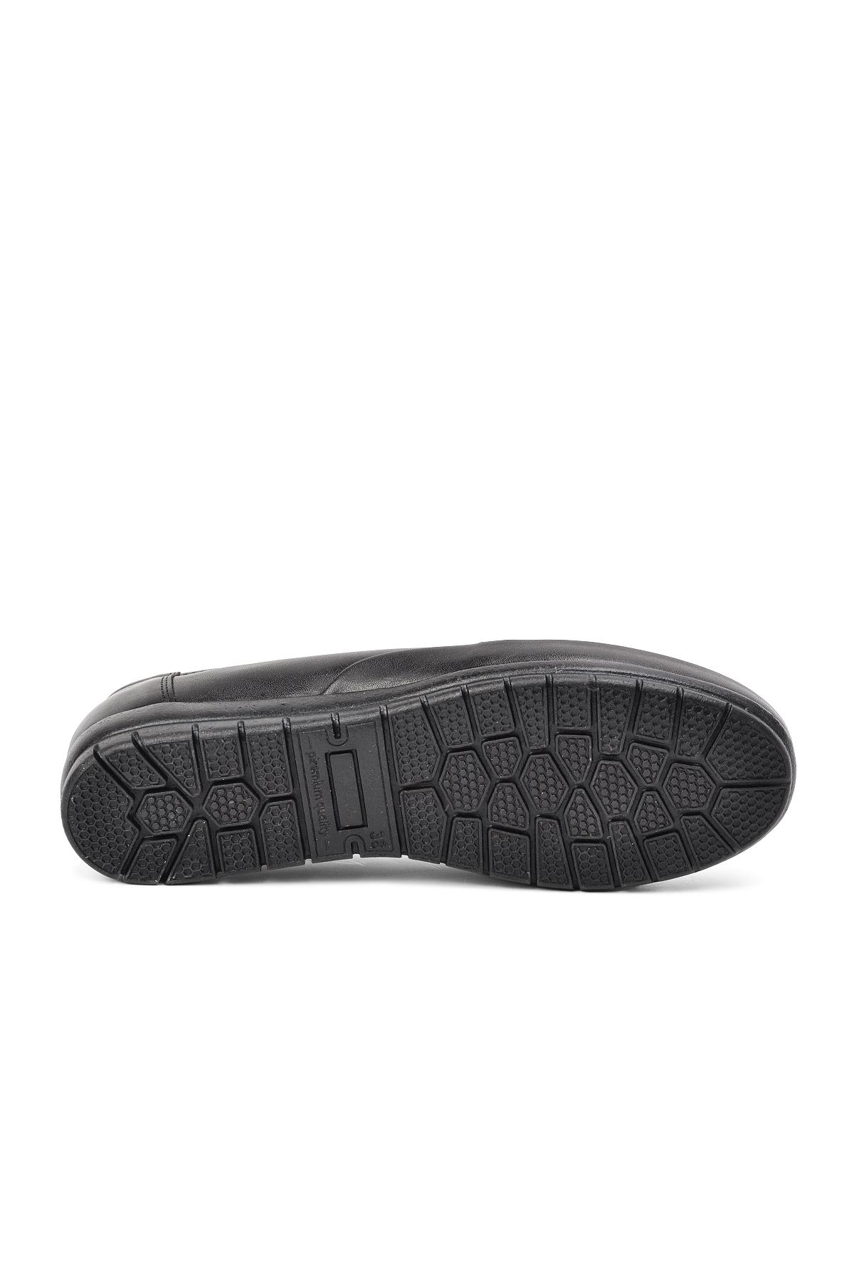 Aspor Siyah Comfort Kadın Düz Rahat Günlük Ayakkabı - Görsel 6