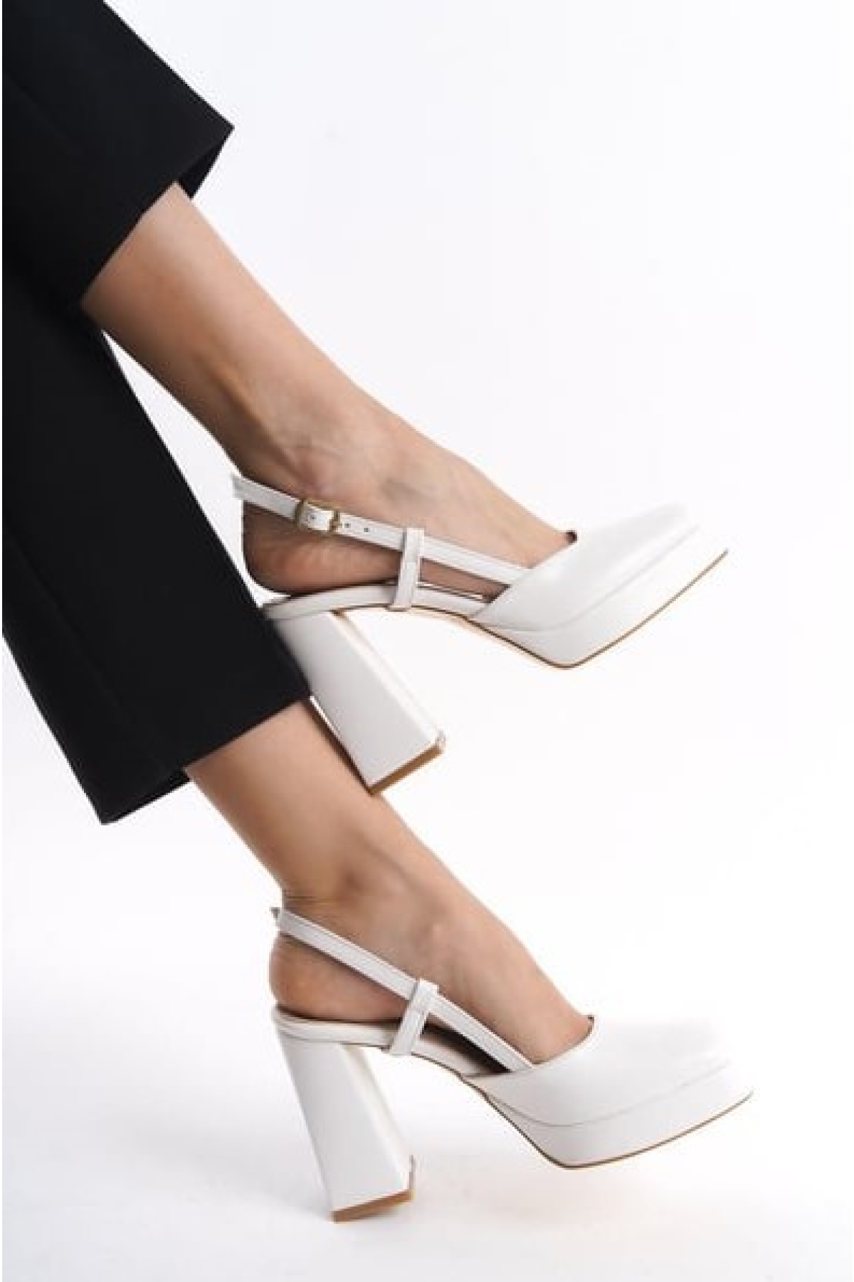 Jane Jane Platform Topuk Kadın Klasik Topuklu Ayakkabı - Görsel 2