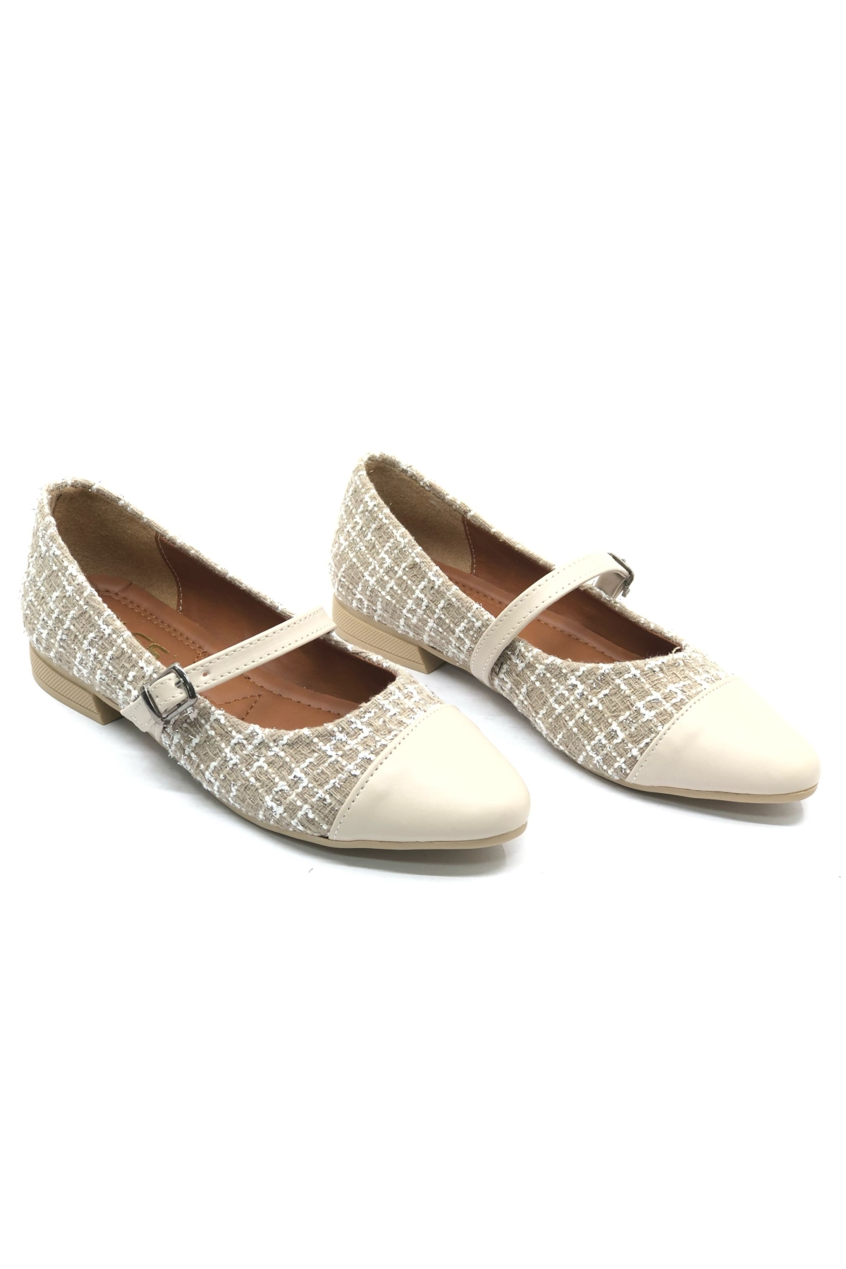 Hasır Detaylı Kadın Babet Ayakkabı - Görsel 4