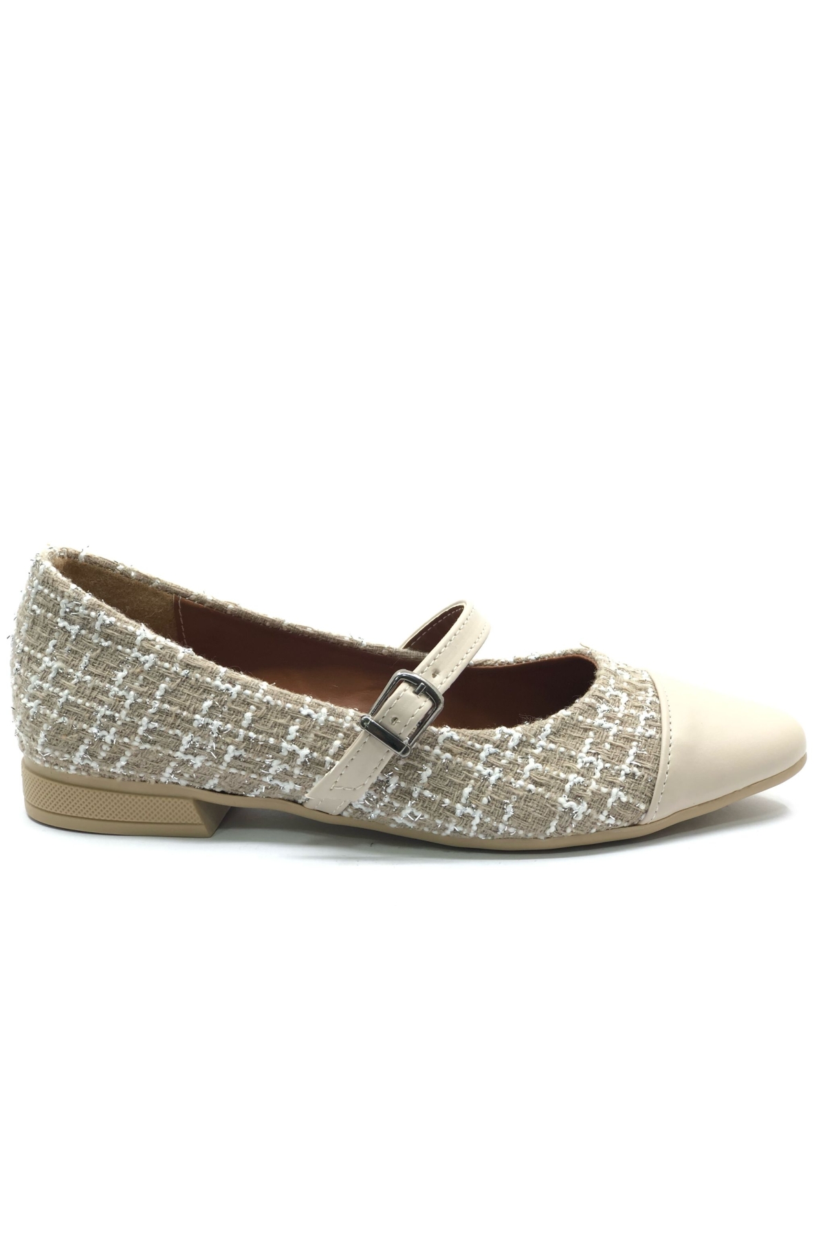 Hasır Detaylı Kadın Babet Ayakkabı - Görsel 5