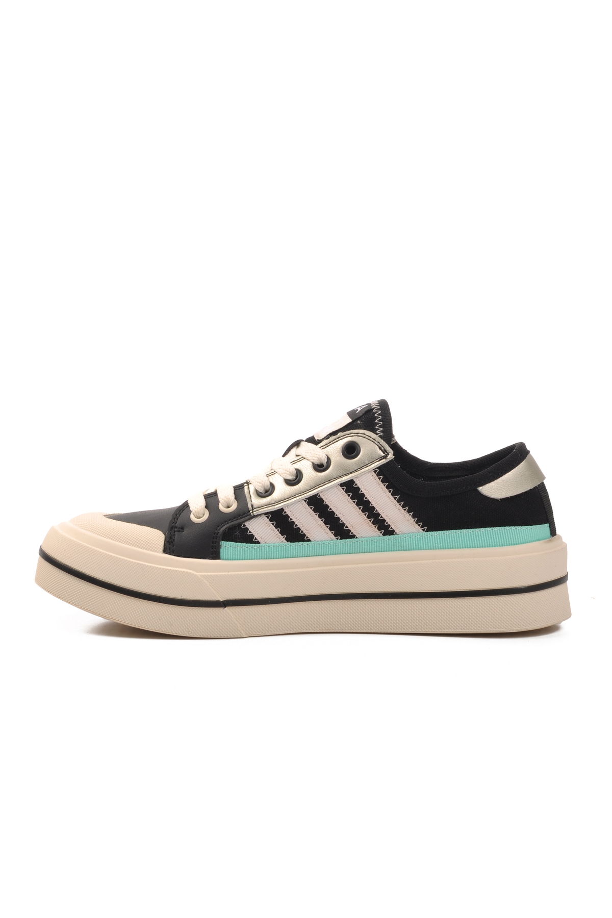 Siyah Kadın Spor Ayakkabı Sneaker - Görsel 3