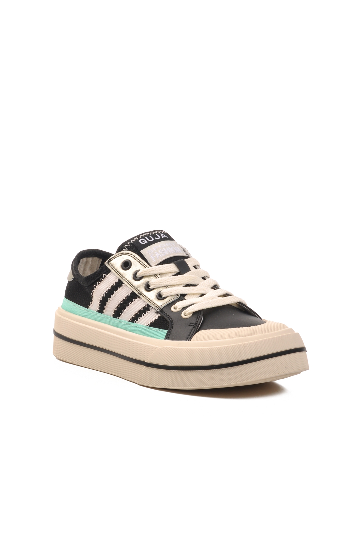 Siyah Kadın Spor Ayakkabı Sneaker - Görsel 4