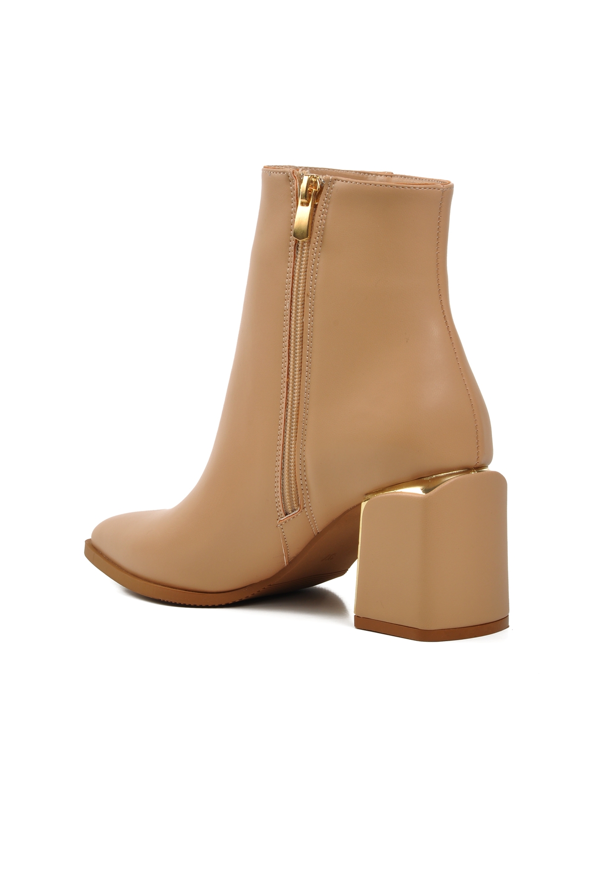 Aspor Nude Nut İçi Polarlı Topuklu Kadın Topuklu Bot - Görsel 6