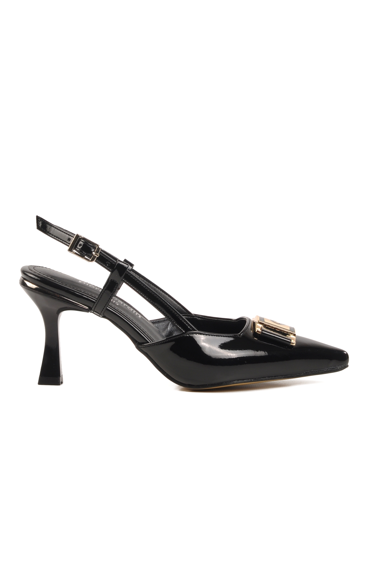 Siyah İnce Topuklu Kadın Abiye Ayakkabı - Görsel 2