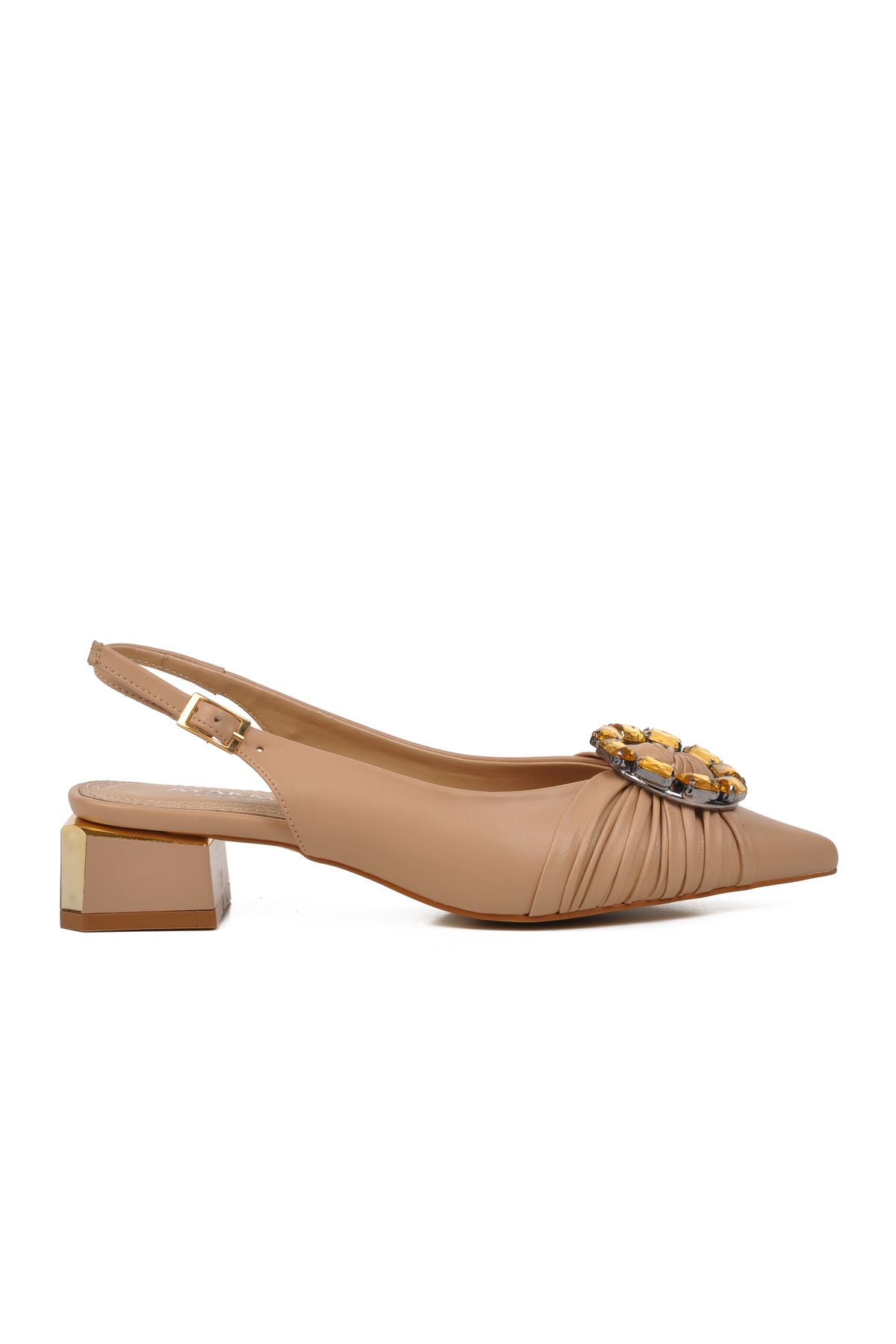 Aspor Bej Kadın Abiye Ayakkabı - Görsel 2