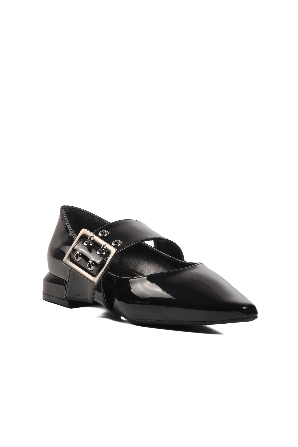 Aspor Siyah Rugan Kadın Abiye Ayakkabı - Görsel 4