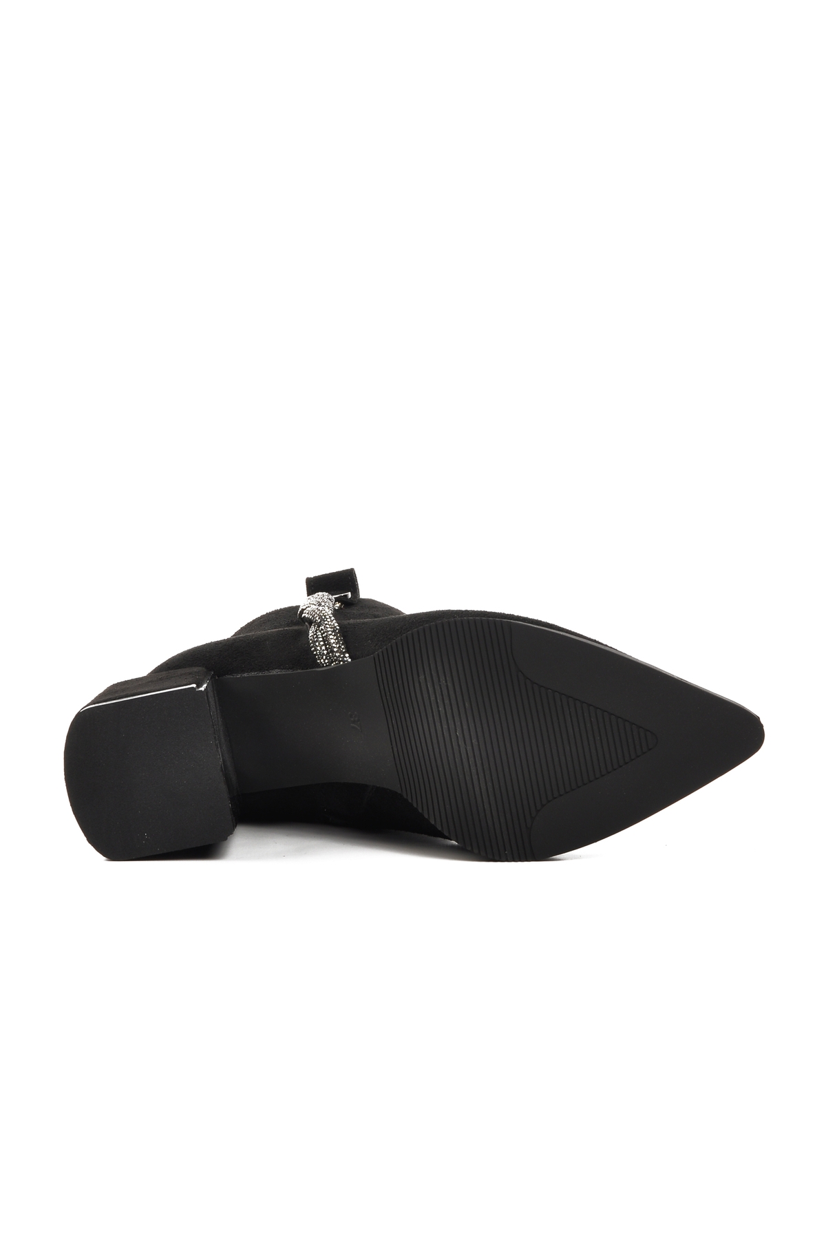 Aspor Siyah Süet İçi Polarlı Kadın Topuklu Bot - Görsel 6