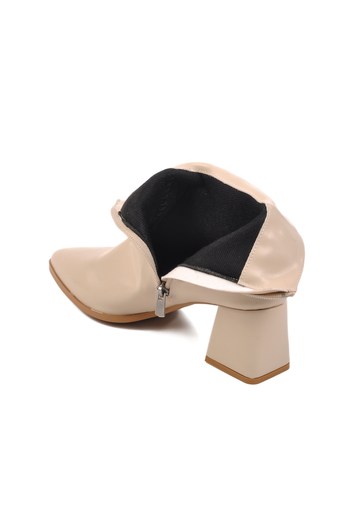 Aspor Bej Cilt İçi Polarlı Kadın Topuklu Bot - Görsel 5