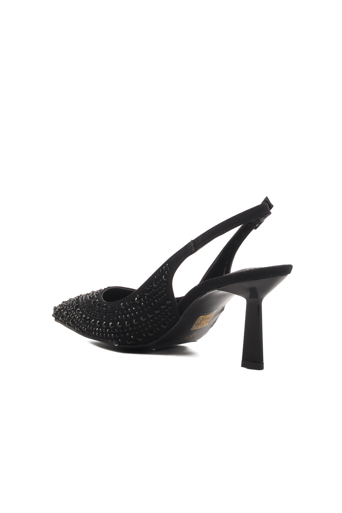 A Spor Gümüş A Spor Aspor Saten İnce Topuklu Kadın Abiye Ayakkabı