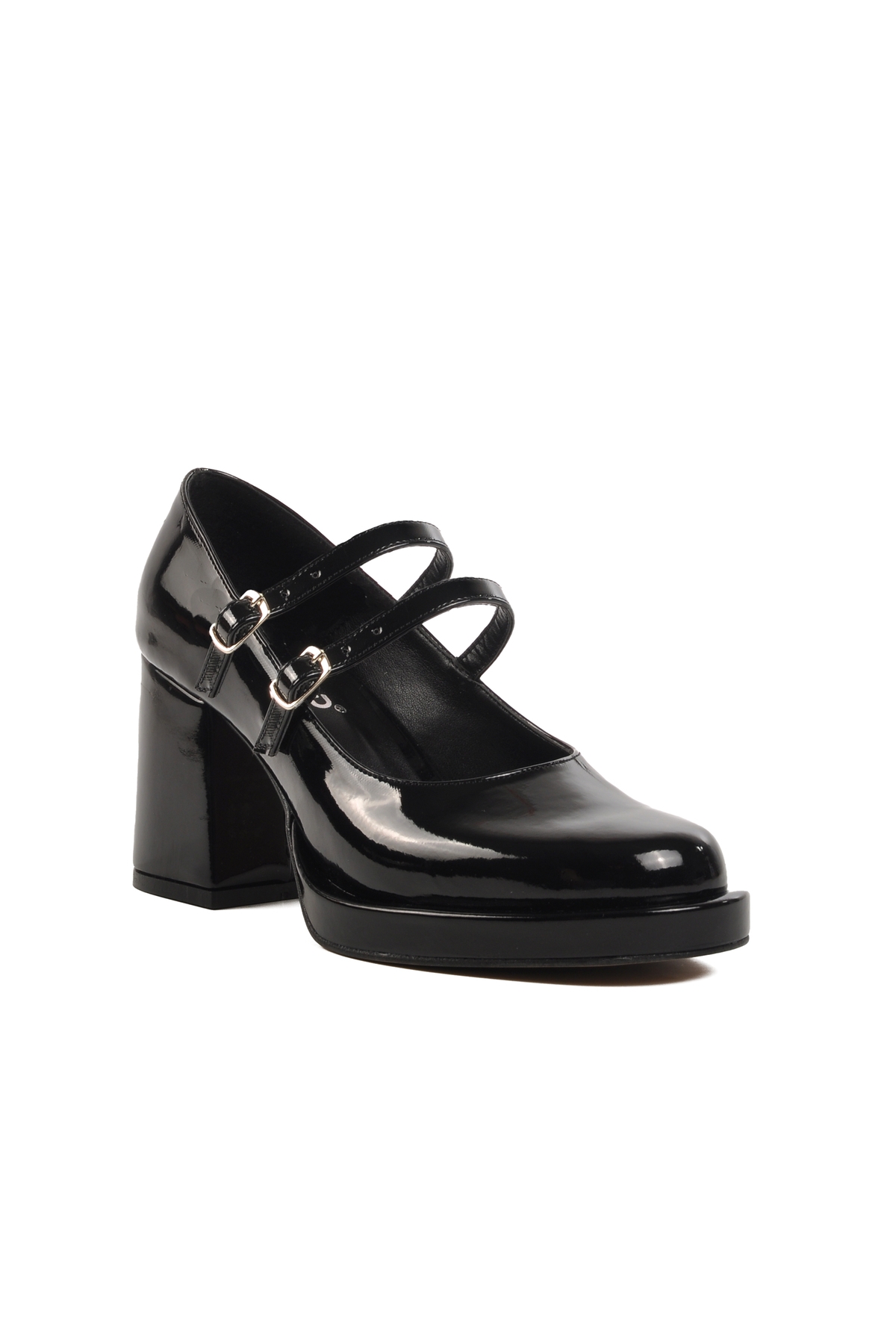 Aspor Siyah Platform Topuk Kadın Abiye Ayakkabı - Görsel 4