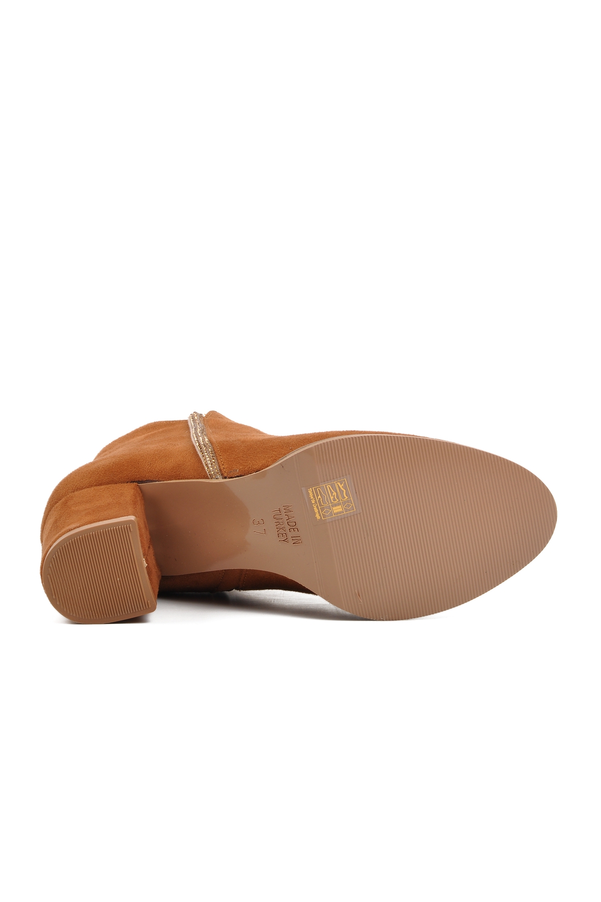 Aspor Taba Süet Kadın Topuklu Bot - Görsel 6