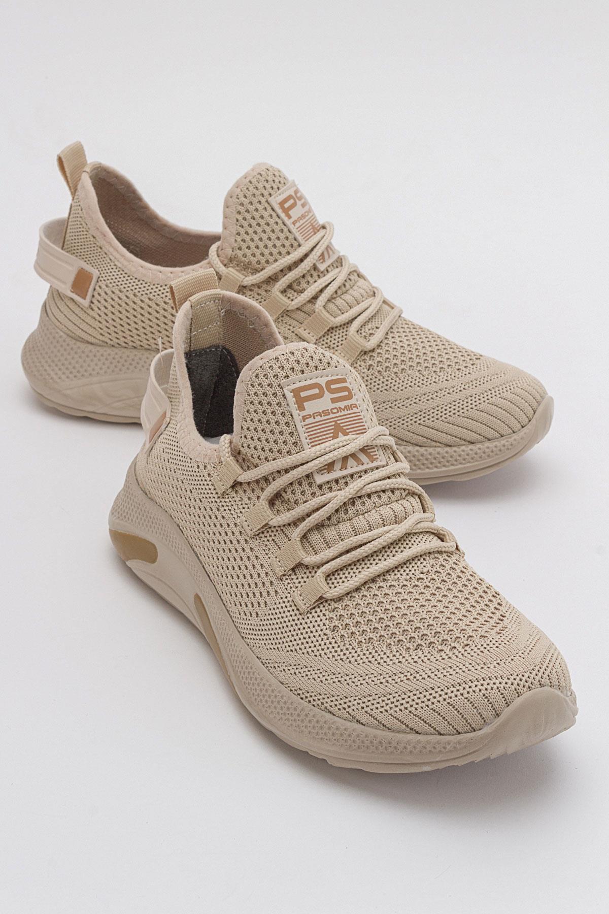 Kadın Triko Spor Ayakkabı BEJ BEJ - Görsel 2