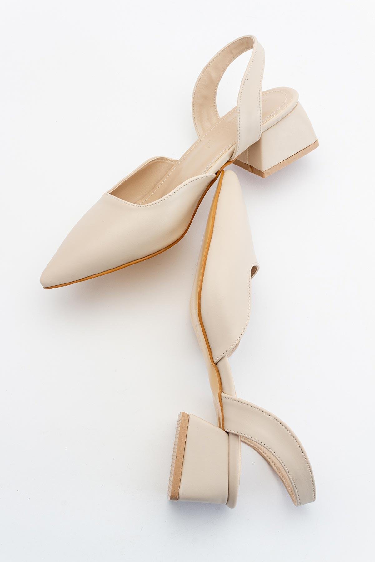 Kadın Topuklu Sandalet TEN CİLT - Görsel 7