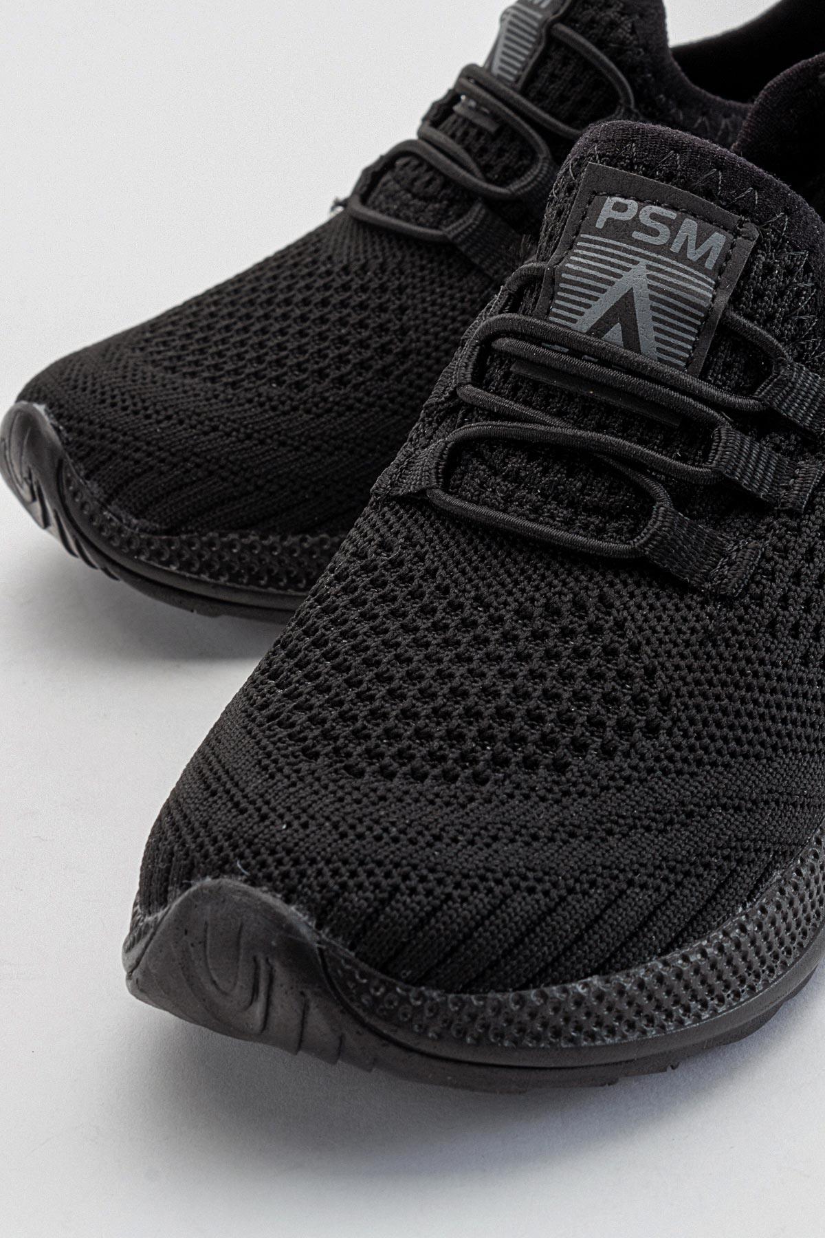 Triko Çocuk Spor Ayakkabı 31-35 SİYAH SİYAH - Görsel 4