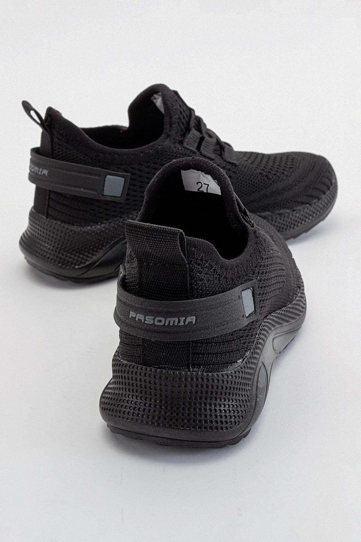 Triko Çocuk Spor Ayakkabı 26-30 SİYAH SİYAH - Görsel 5