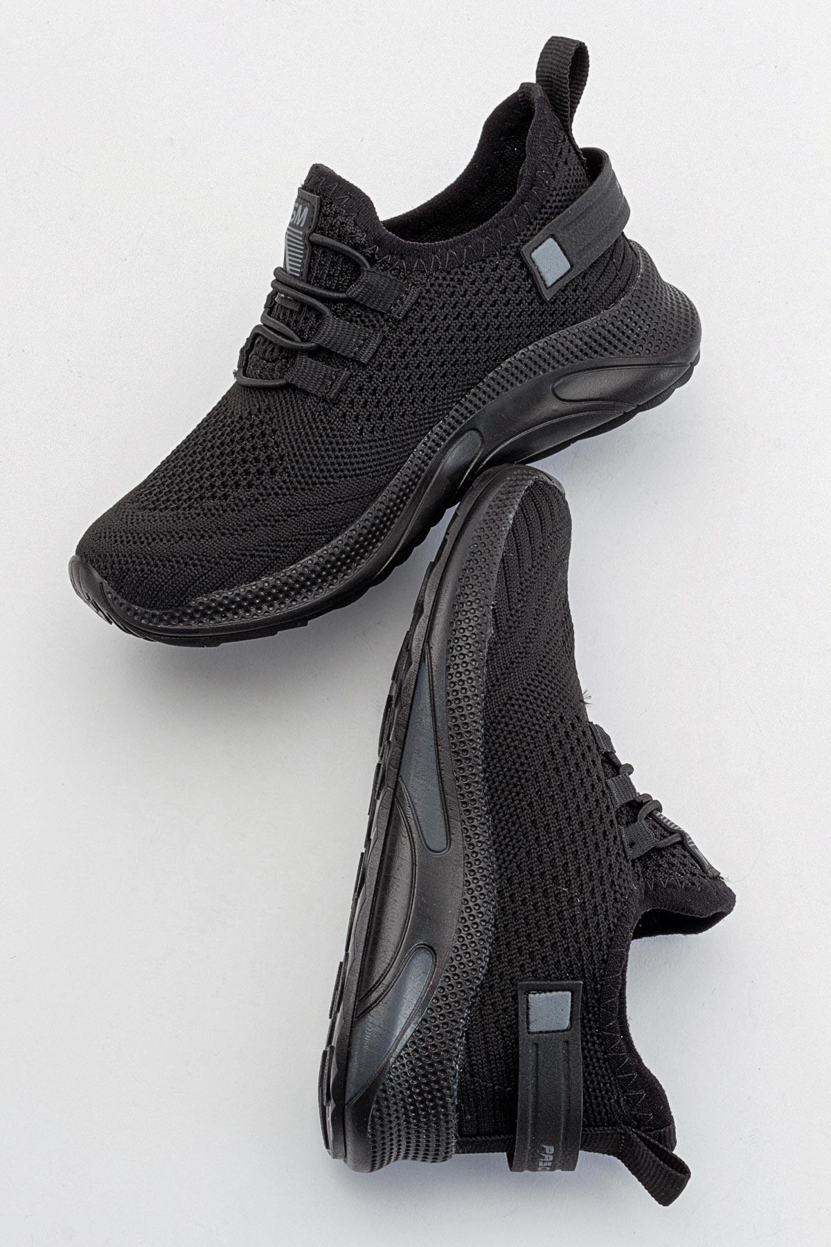 Triko Çocuk Spor Ayakkabı 26-30 SİYAH SİYAH - Görsel 7