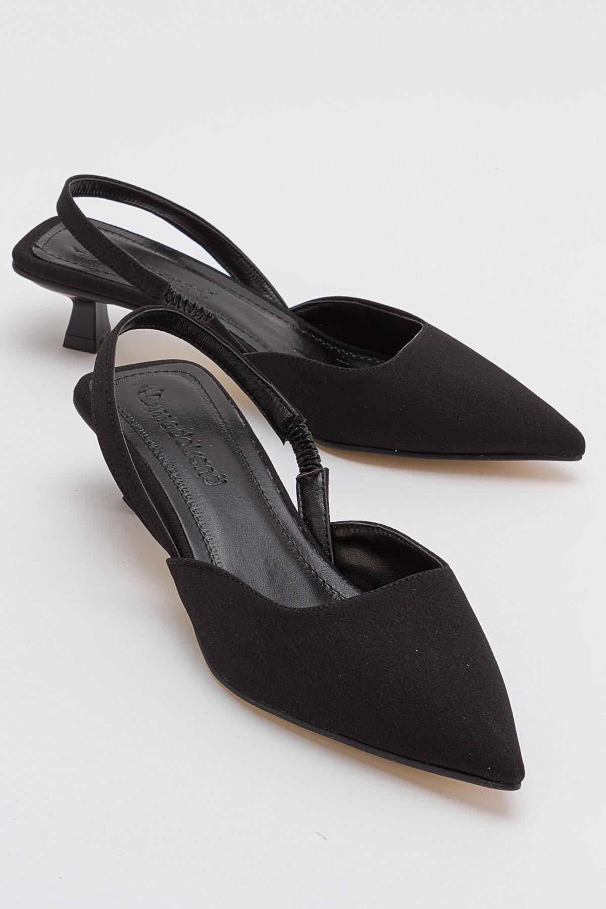 Kadın Topuklu Sandalet SİYAH ZRA - Görsel 2