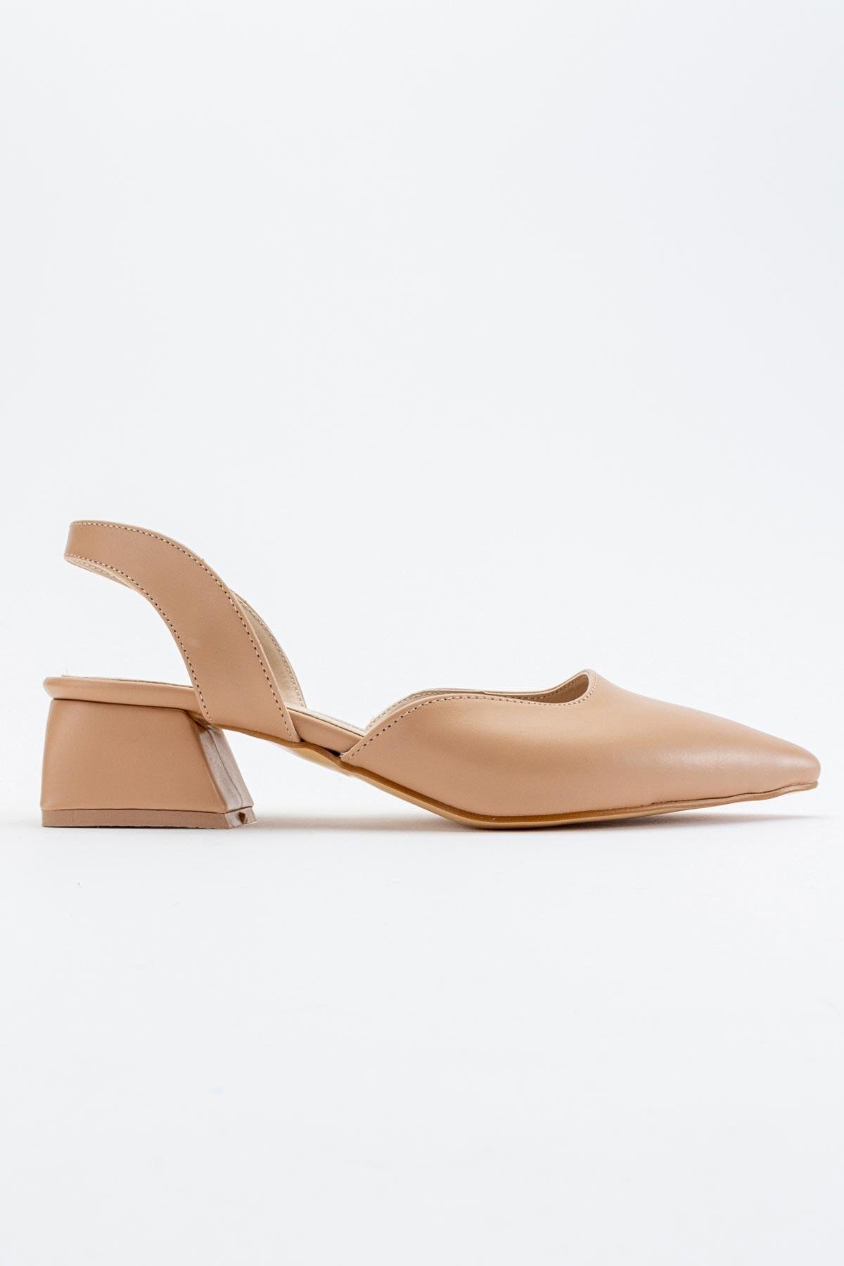 Kadın Topuklu Sandalet NUDE CİLT - Görsel 3