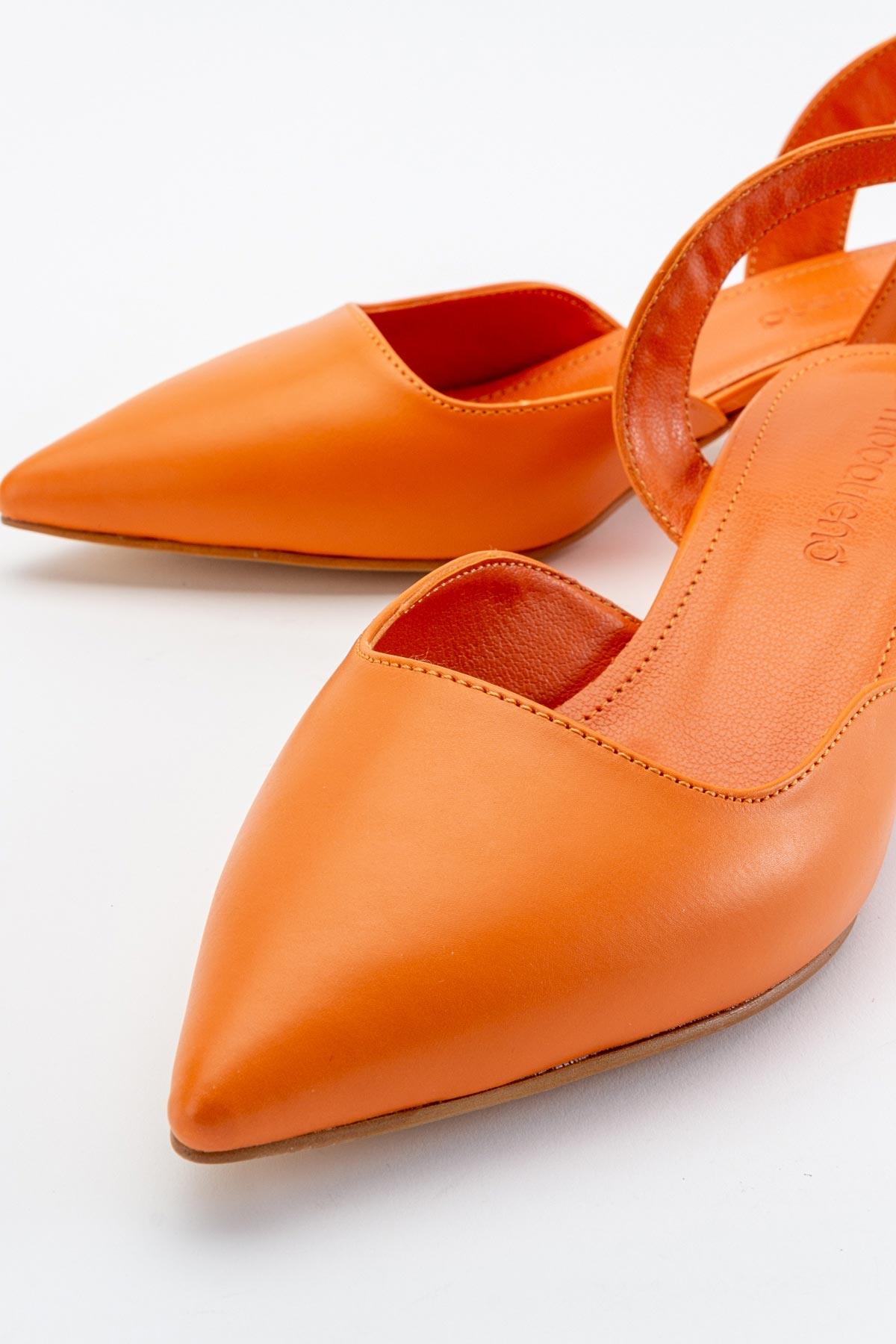 Ccway Çok Renkli Ccway Cilt Kadın Topuklu Sandalet