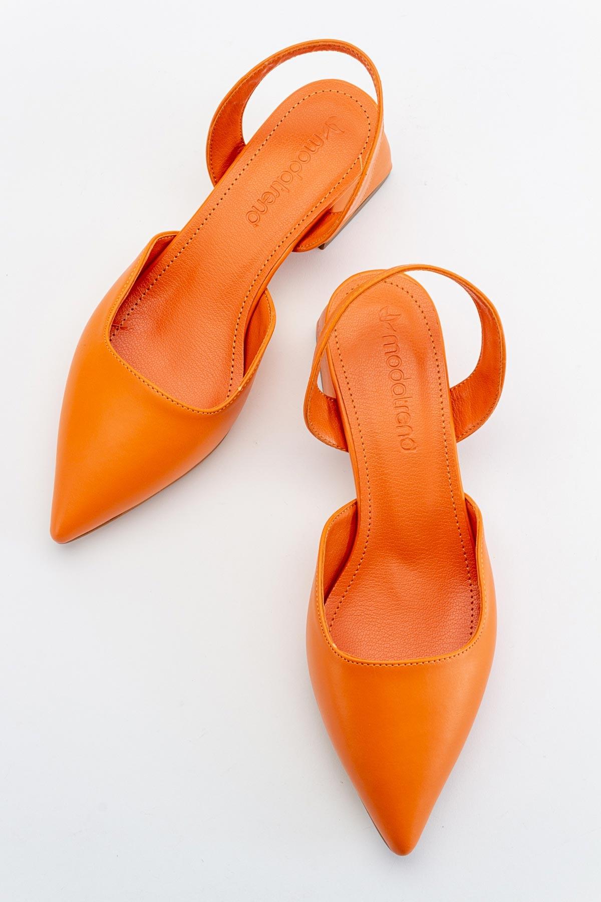 Ccway Çok Renkli Ccway Cilt Kadın Topuklu Sandalet