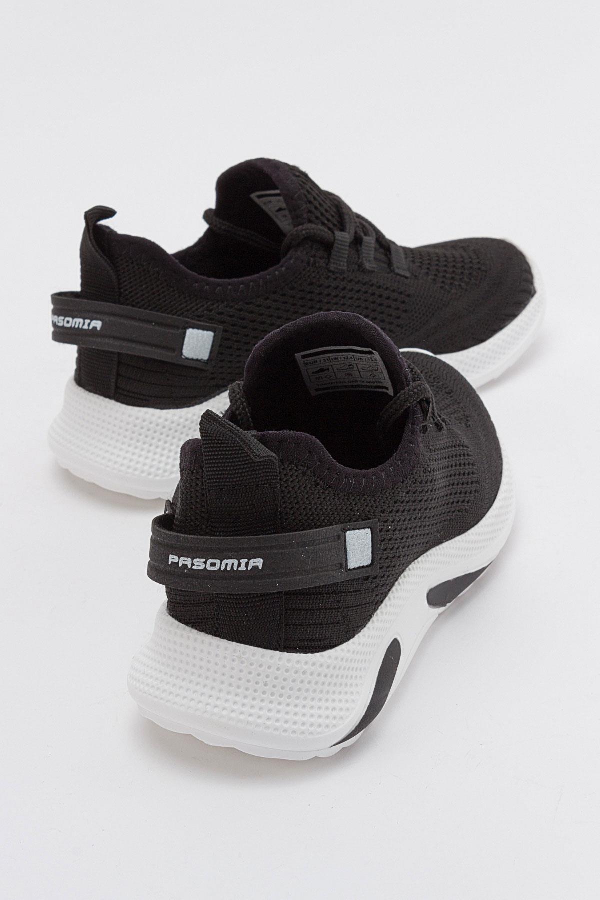 Triko Çocuk Spor Ayakkabı 26-30 SİYAH BEYAZ - Görsel 5