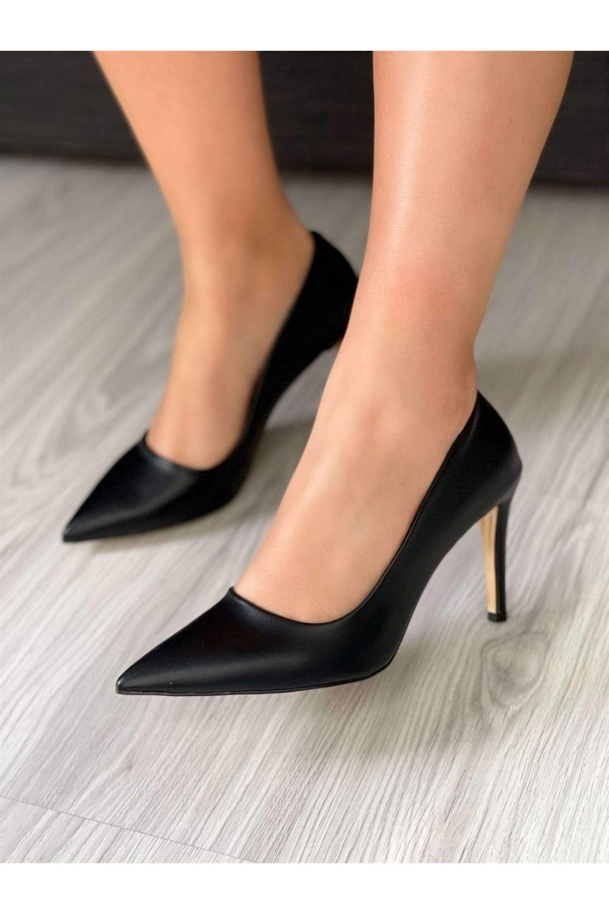 Nish Exclusive 4292 Kadın Hakiki Deri Klasik Stiletto - Görsel 4