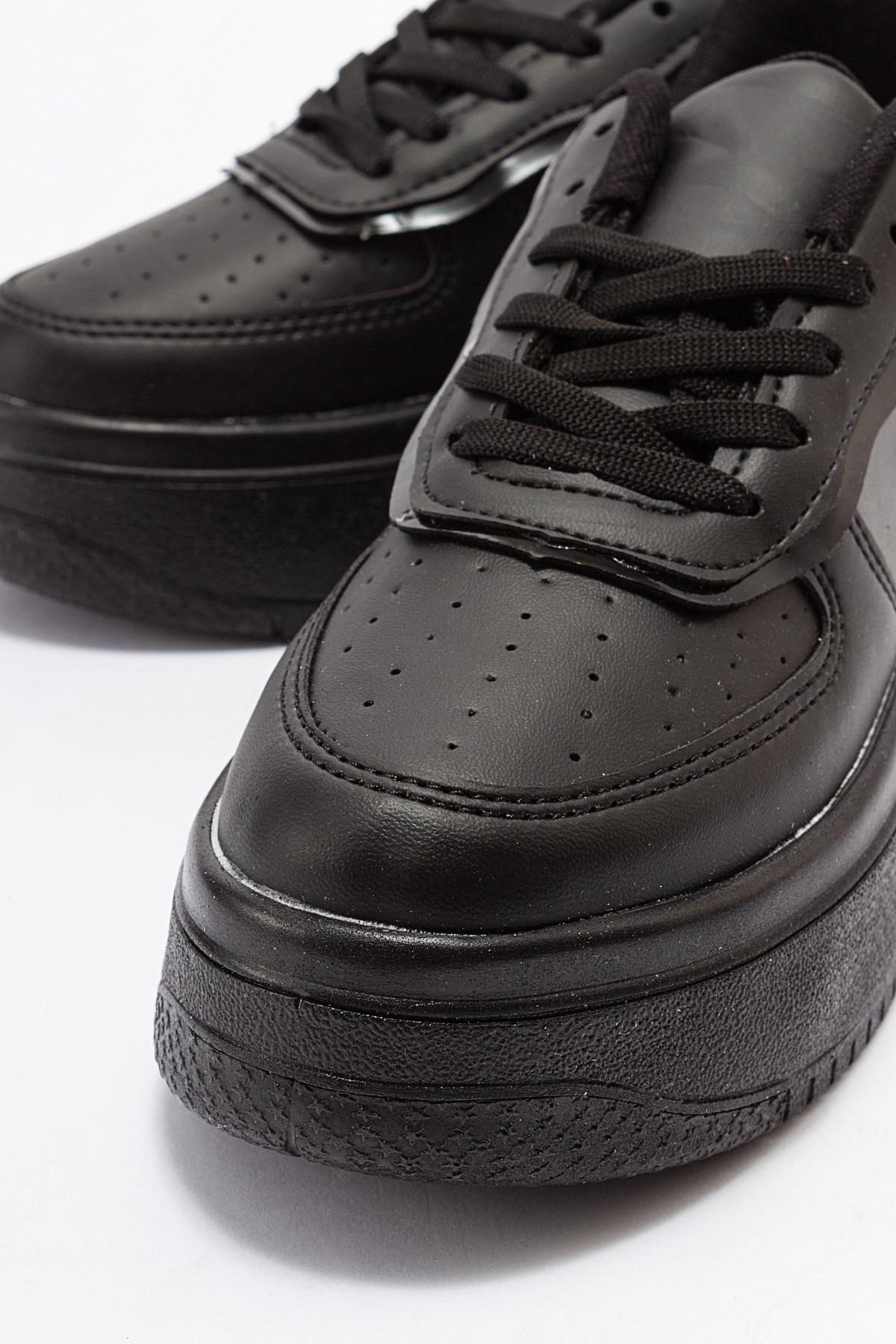 Kadın Air Beyaz Spor Ayakkabı SİYAH SİYAH - Görsel 4