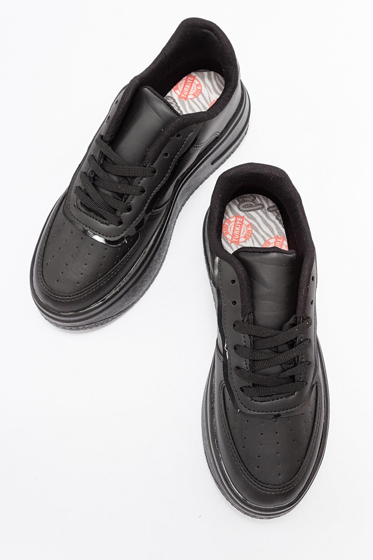 Kadın Air Beyaz Spor Ayakkabı SİYAH SİYAH - Görsel 6