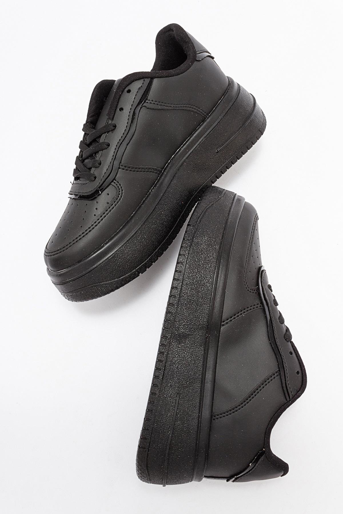 Kadın Air Beyaz Spor Ayakkabı SİYAH SİYAH - Görsel 7