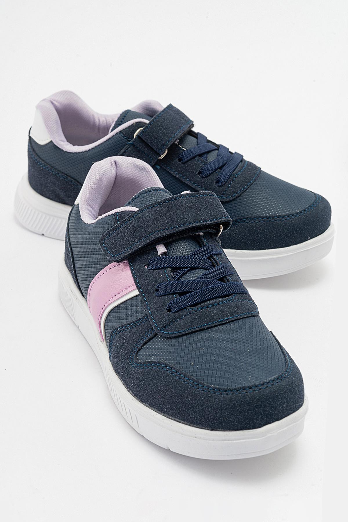 Çocuk Cırtlı Spor Ayakkabı LACİ BEYAZ - Görsel 2