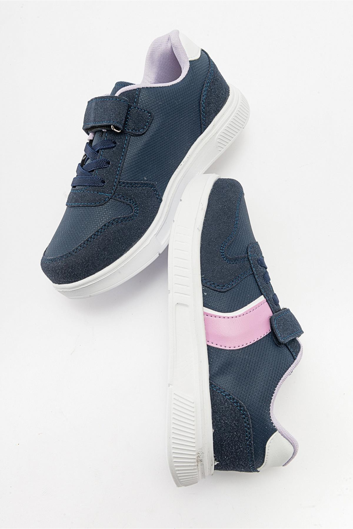 Çocuk Cırtlı Spor Ayakkabı LACİ BEYAZ - Görsel 7