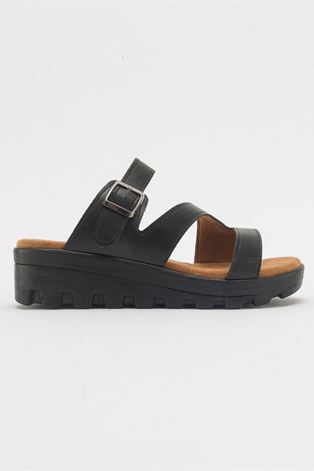 Kadın Tokalı Terlik SİYAH - Görsel 3