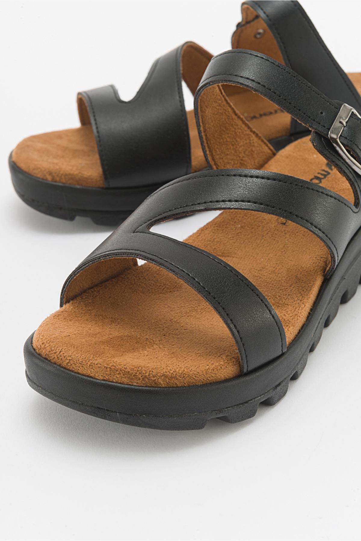 Kadın Tokalı Terlik SİYAH - Görsel 4