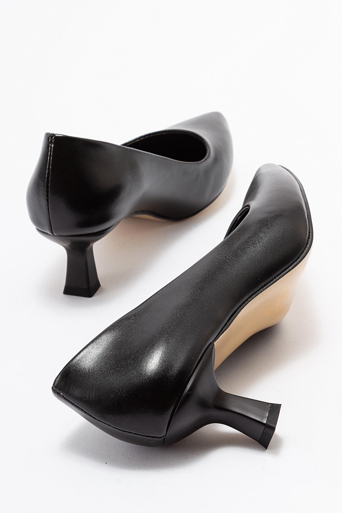 Kadın Stiletto Ayakkabı SİYAH CİLT - Görsel 5