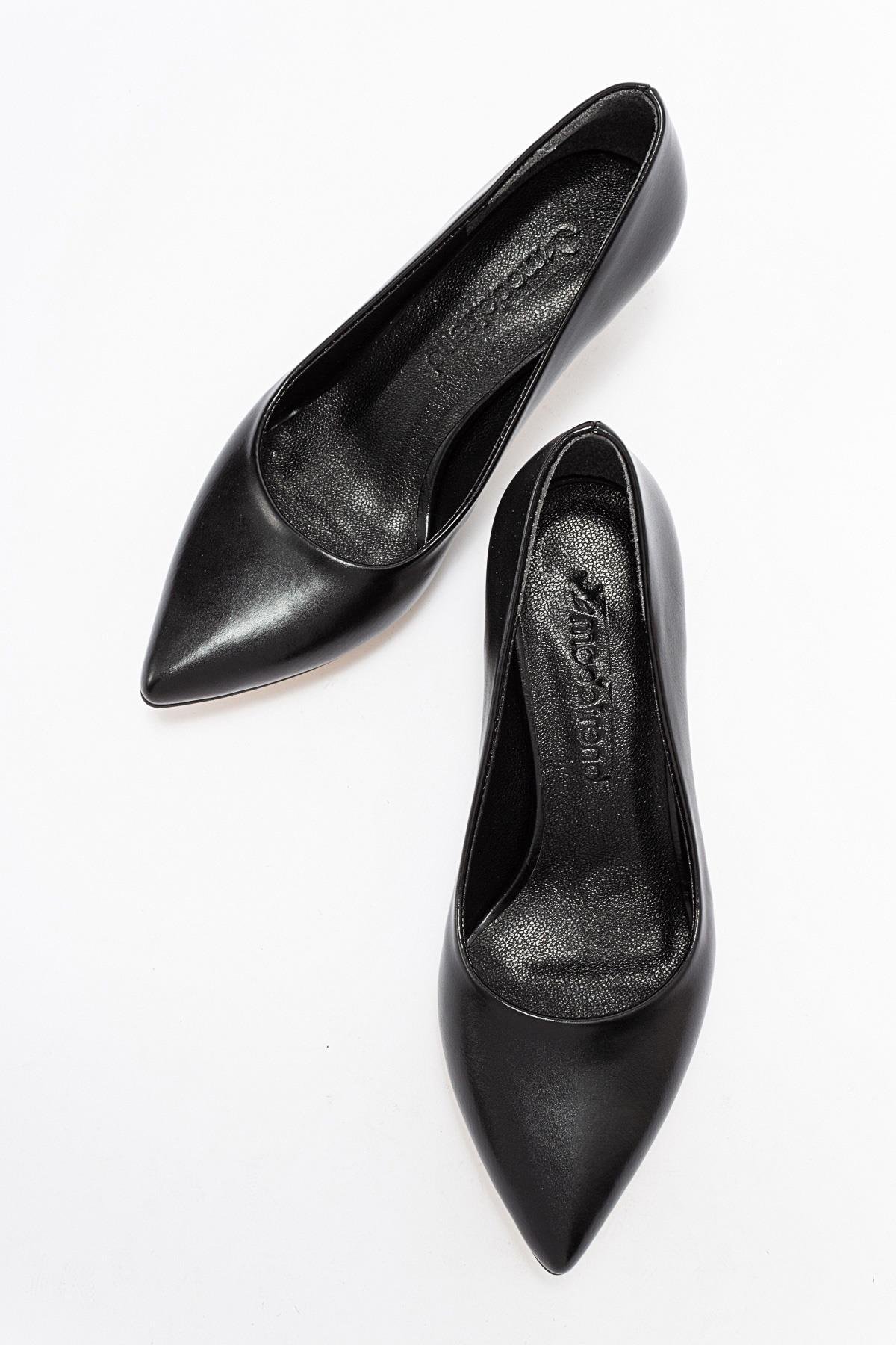 Kadın Stiletto Ayakkabı SİYAH CİLT - Görsel 6