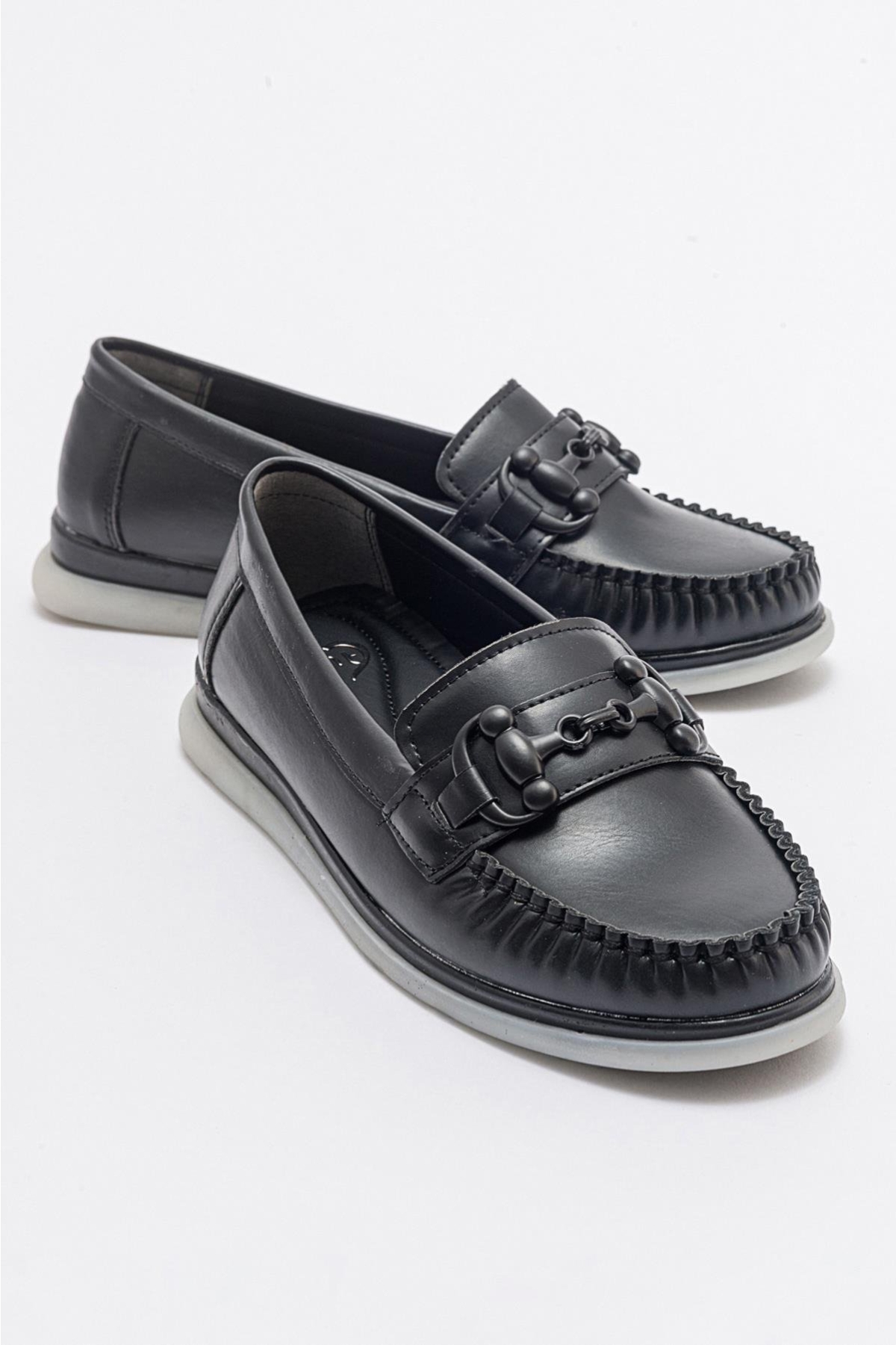 Kaydırmaz Kadın Ayakkabı SİYAH CİLT - Görsel 2