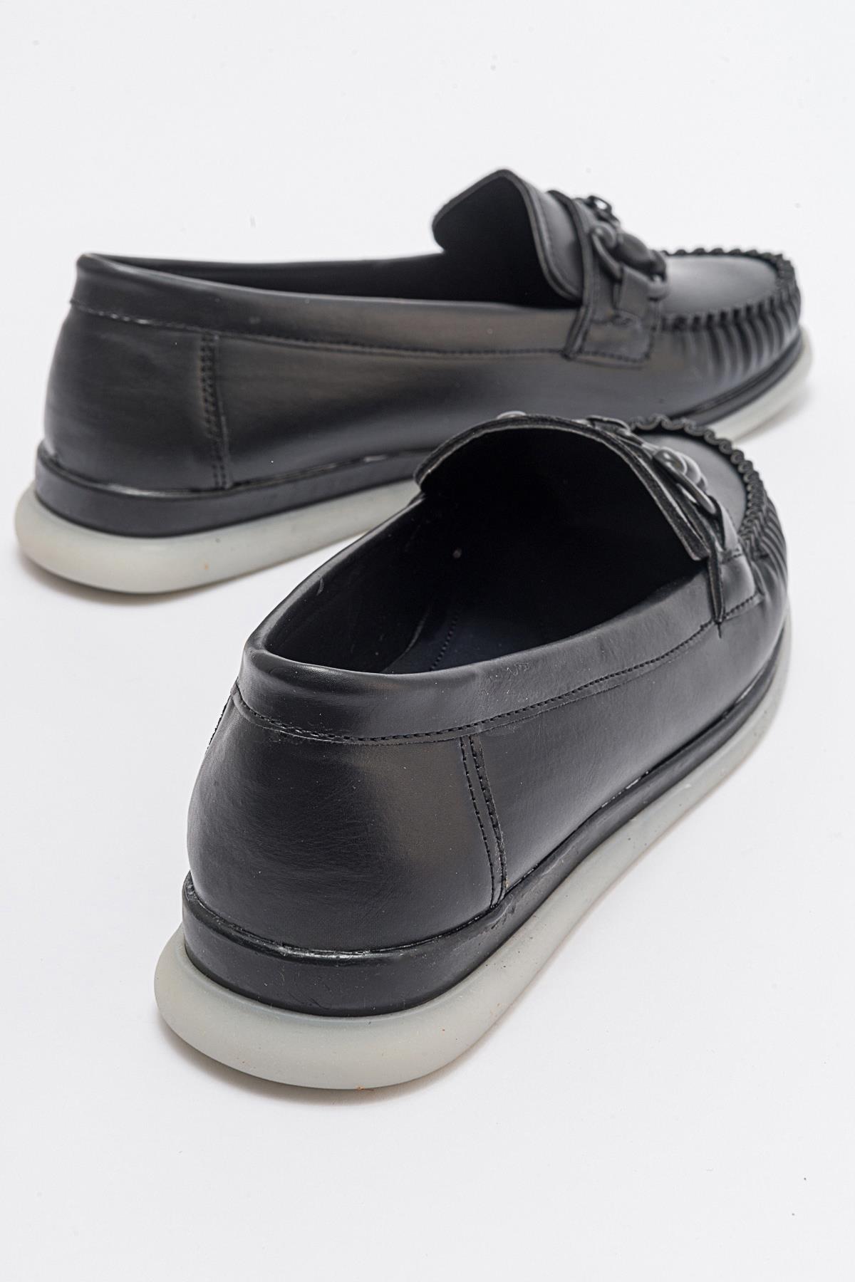 Kaydırmaz Kadın Ayakkabı SİYAH CİLT - Görsel 5